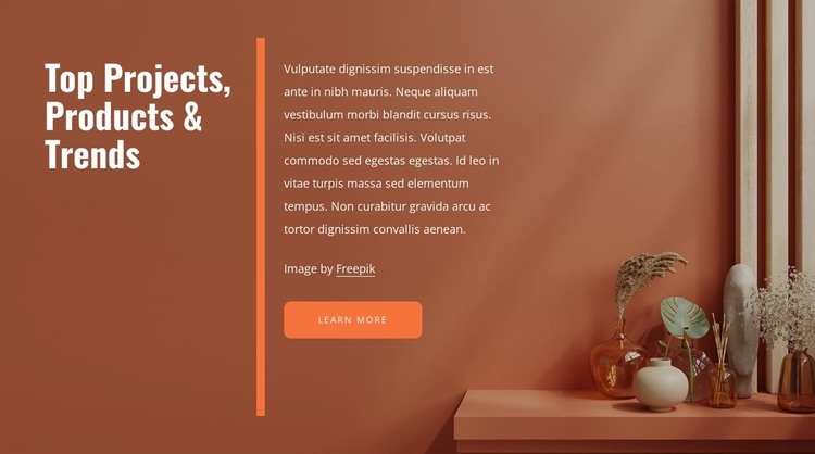 Top products and trends HTML Template