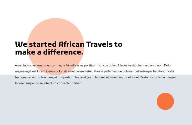 African travels HTML Template