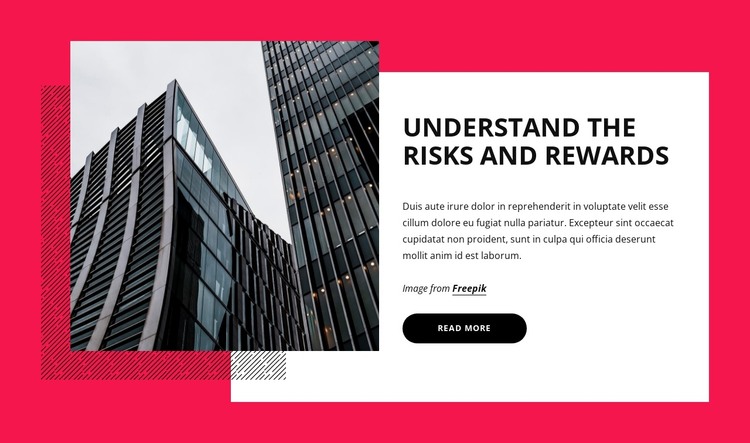 Types of business risks HTML Template