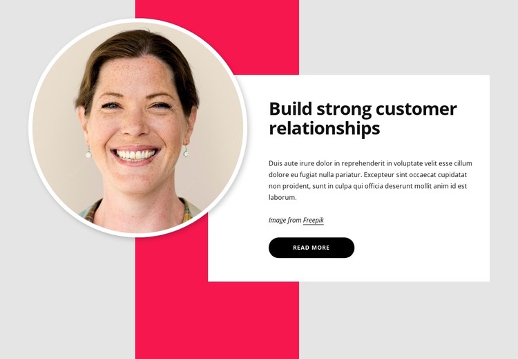 Customer relationships CSS Template