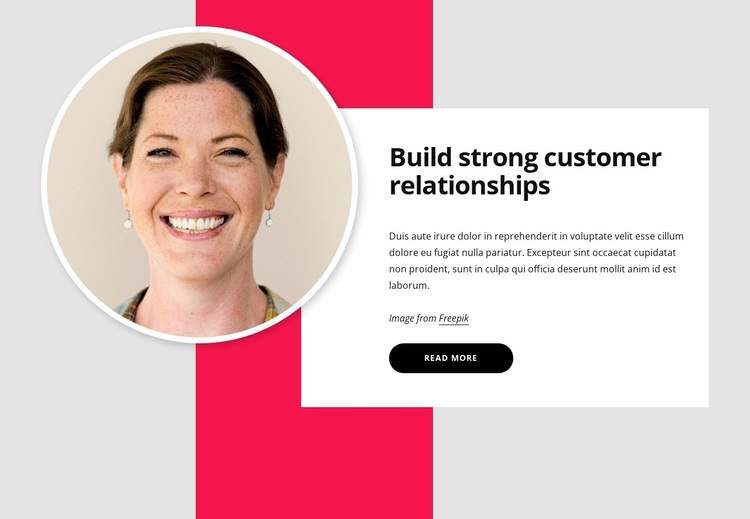 Customer relationships Website Design