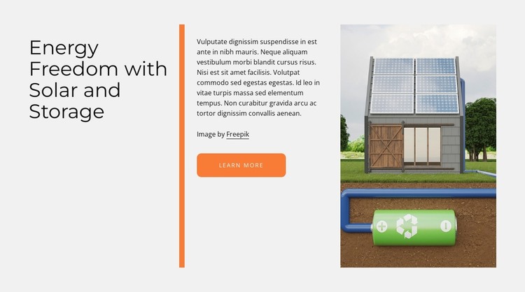About solar energy HTML Template