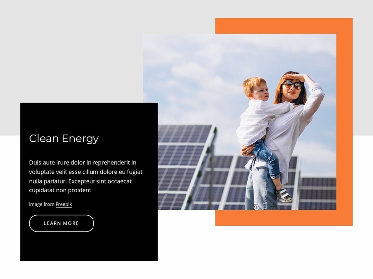 Solar energy Website Template