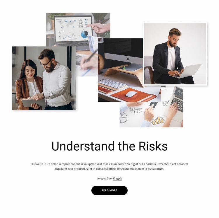 Business risks calculation Website Design
