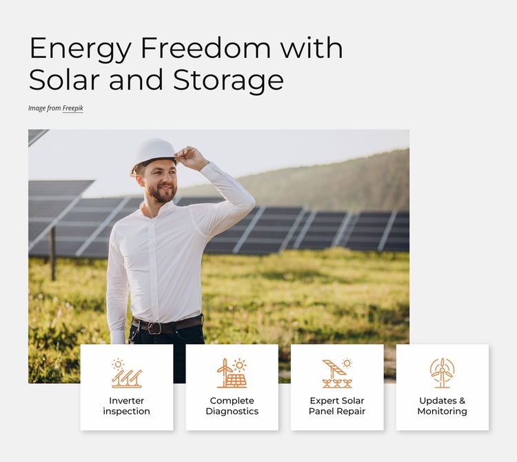 Solar energy is the cleanest energy Website Design