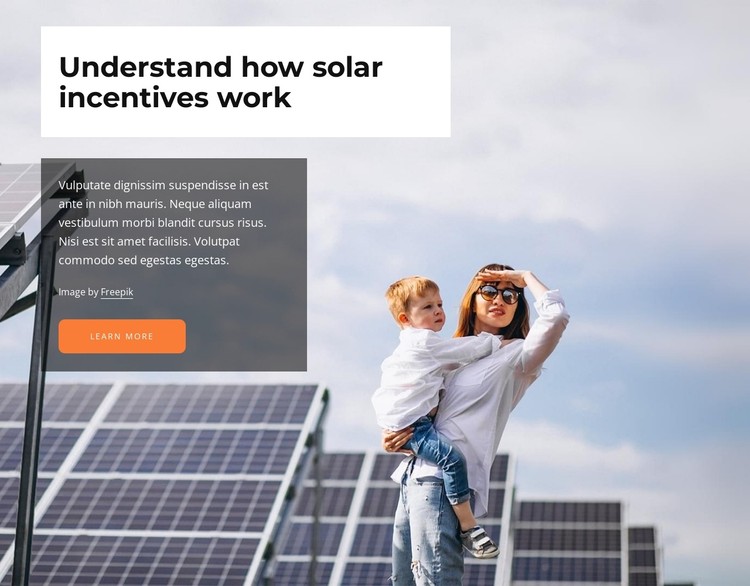 Solar technologies CSS Template