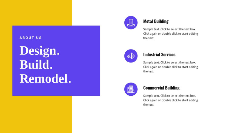 Building and remodeling HTML5 Template