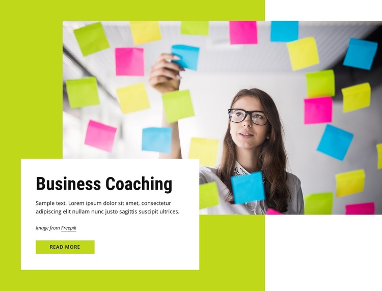 Coaching for businesses CSS Template