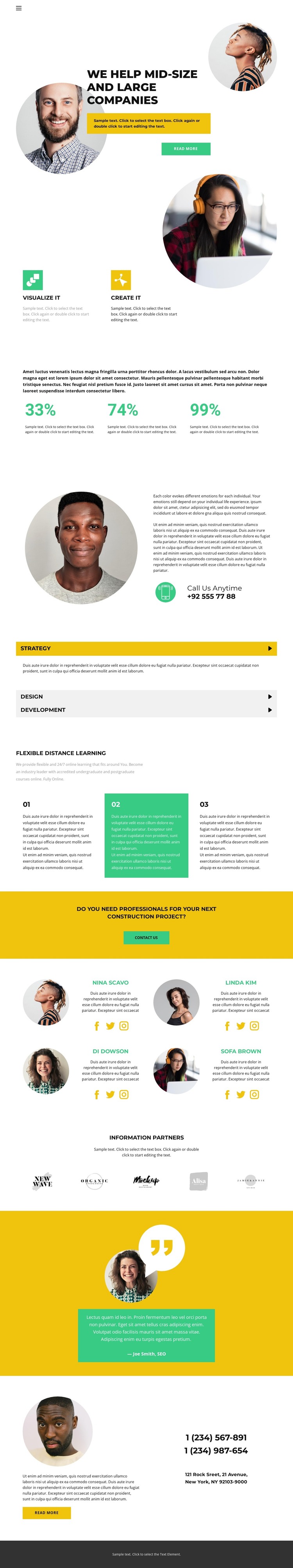 Information security HTML Template