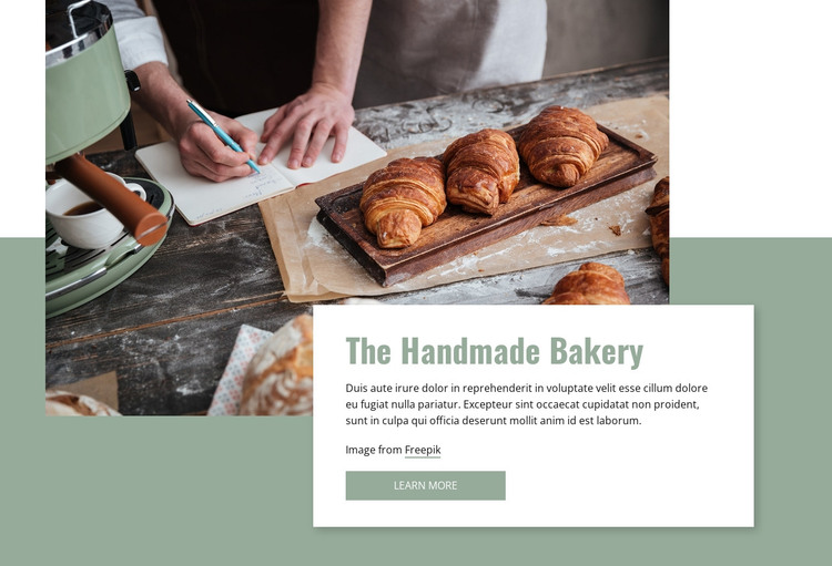 Handmade bakery HTML Template