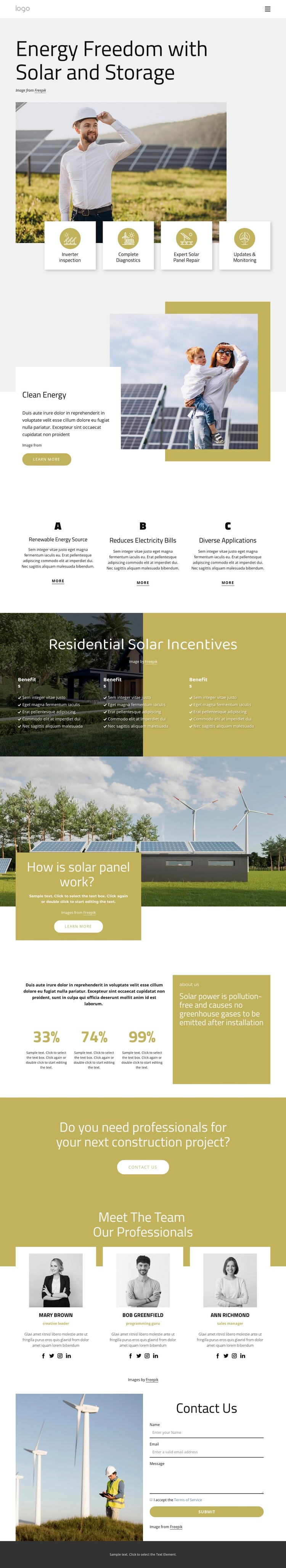 ‎Design your solar roof HTML Template