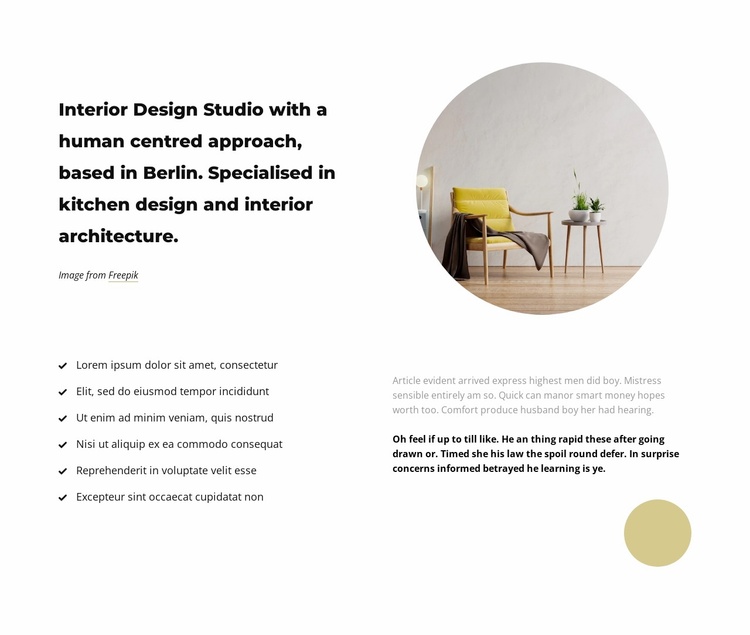 Design research studio Website Template
