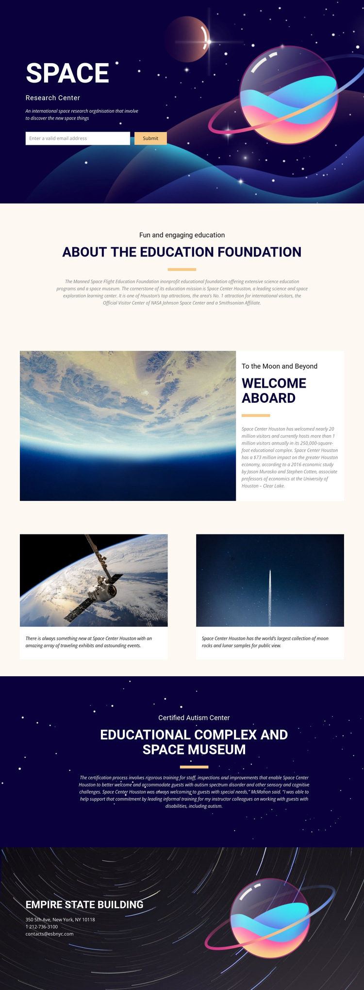 Space HTML5 Template