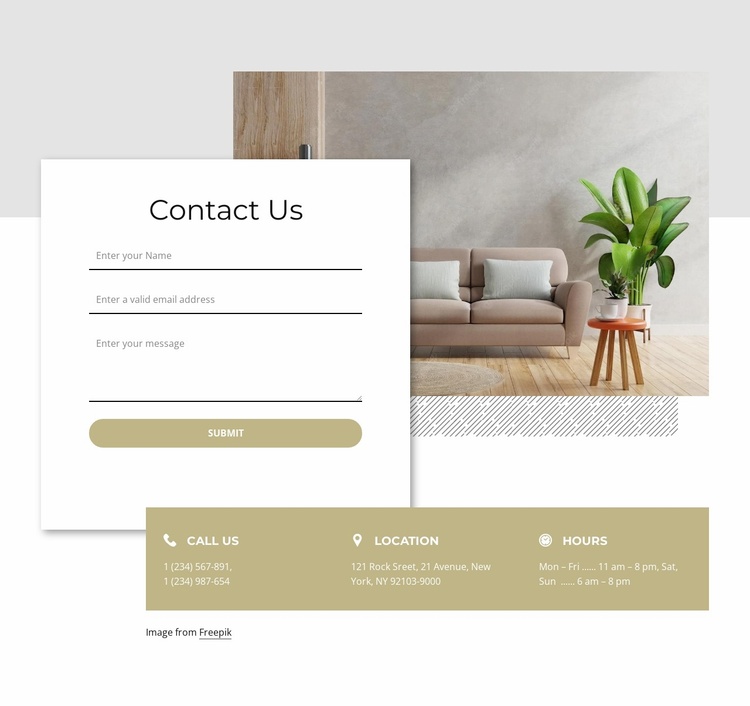 Use our contact form for all information requests Website Template