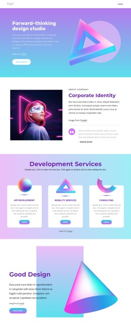 Amazing portfolio CSS Template