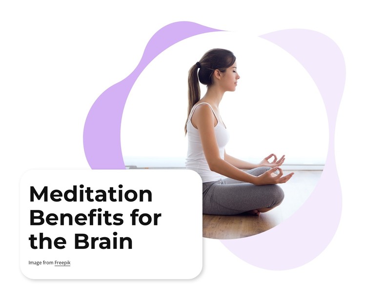 Meditation benefits for the brain CSS Template