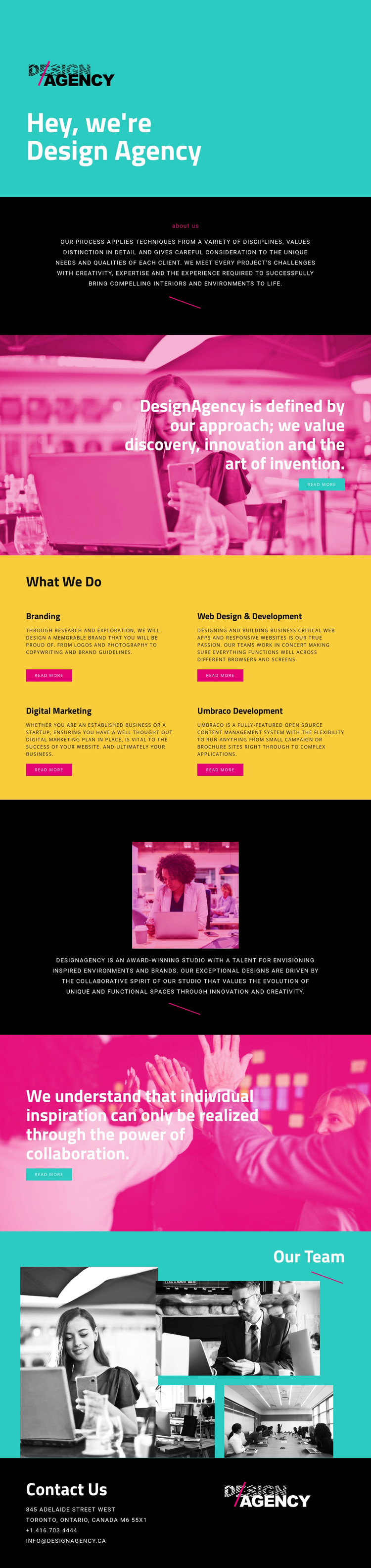Hello, we are design agency HTML5 Template