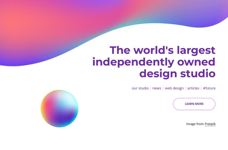 Largest design studio in London HTML Template