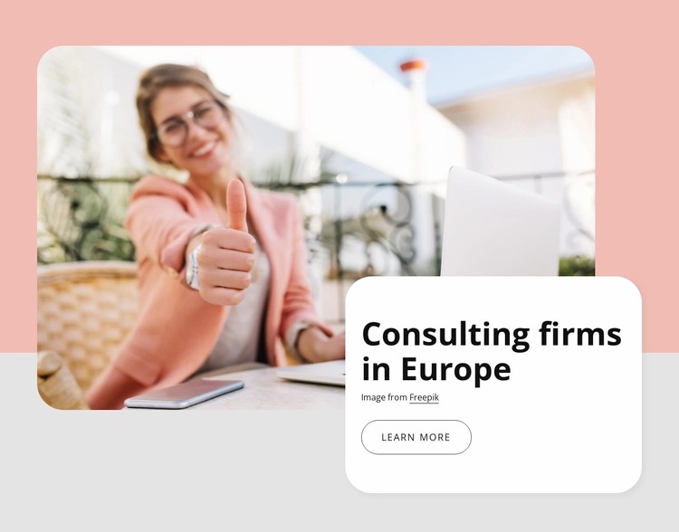 Consulting firms in Europe WordPress Website Builder