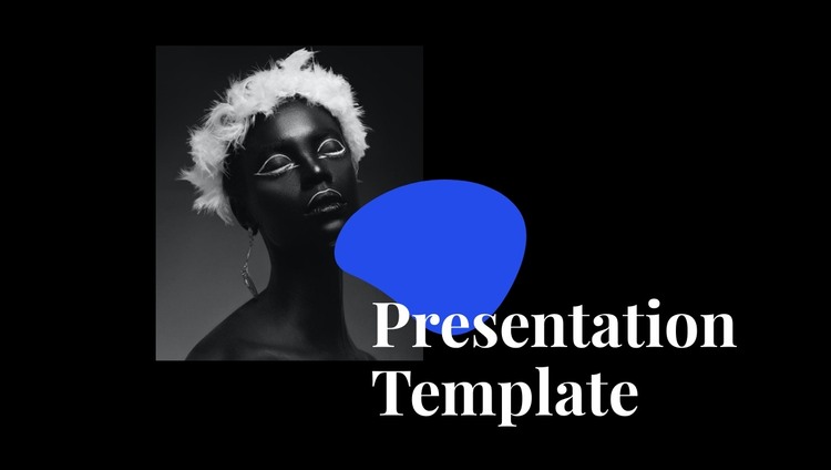 Presentation template HTML Template
