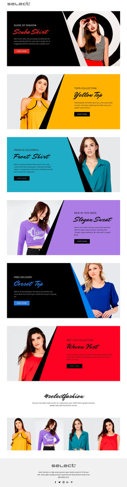 Get the hottest styles HTML Template