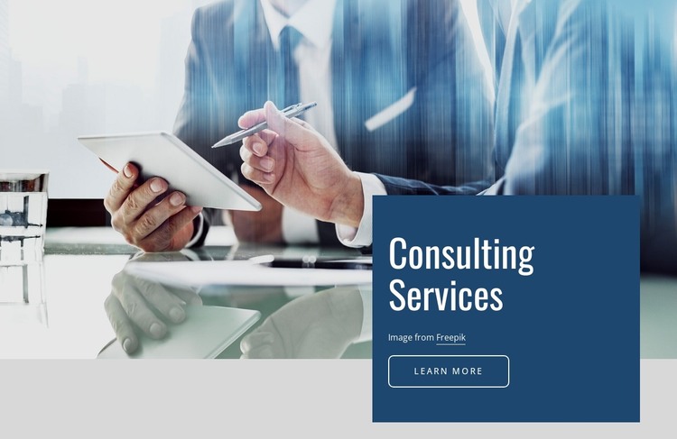 Consultancy services in Europe HTML Template