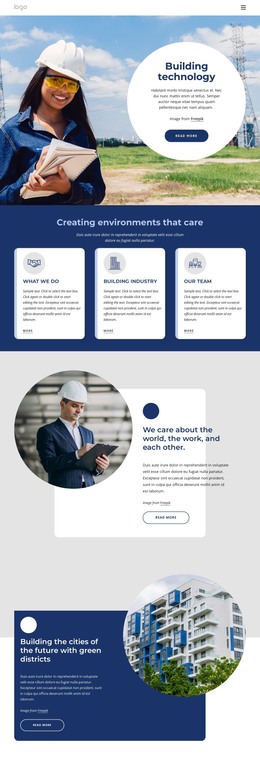 Constructive architecture HTML Template