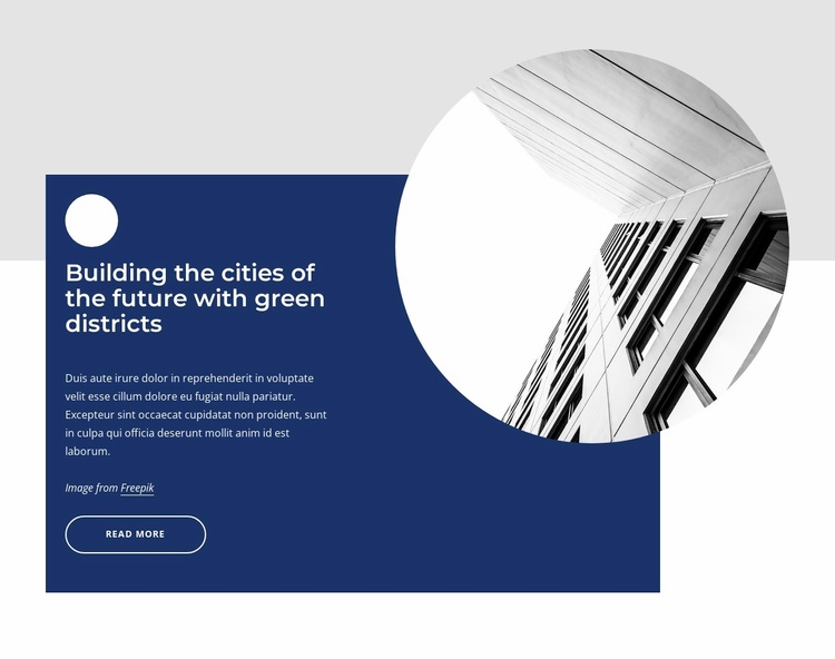 Green cities Website Template