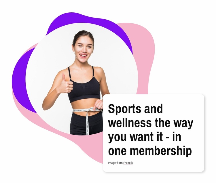 Sports and wellness Website Template