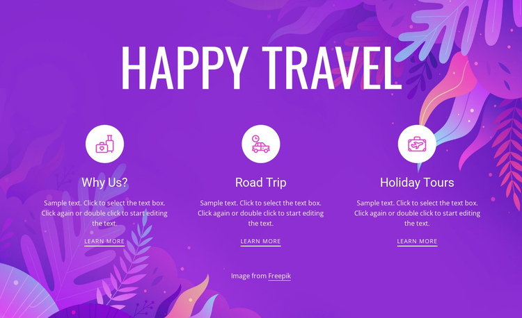 Happy travel Website Builder Software