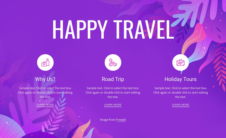 Happy travel Website Design