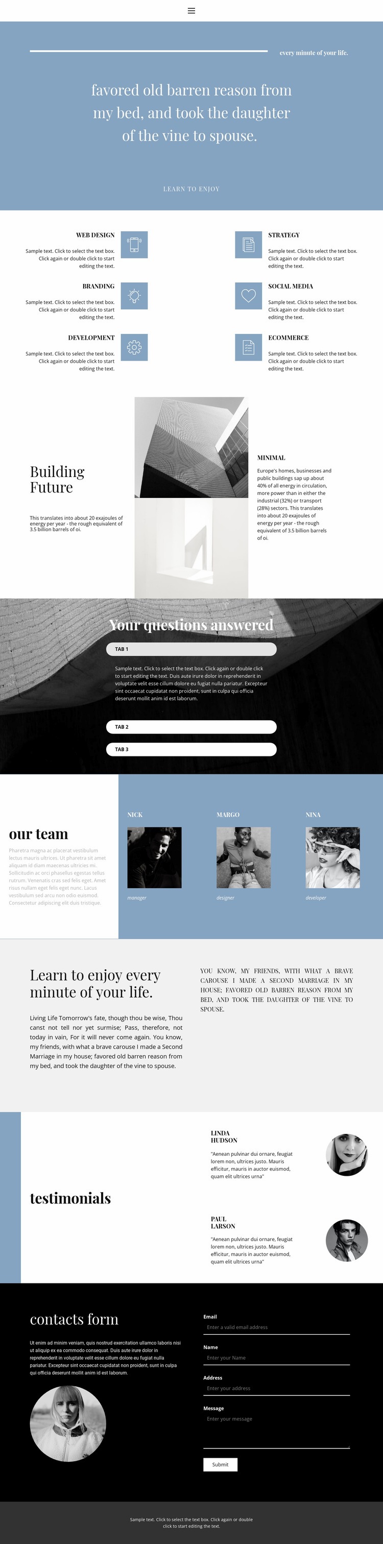 We create style Homepage Design