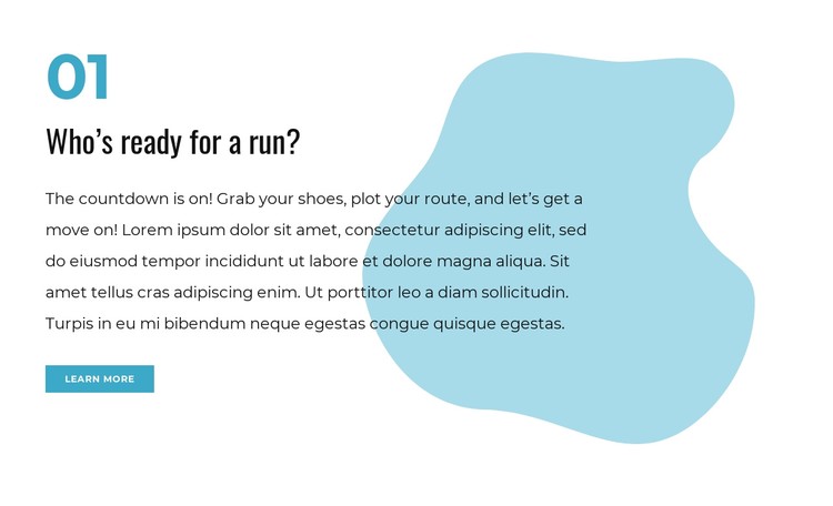 Run to achieve your fitness goal CSS Template