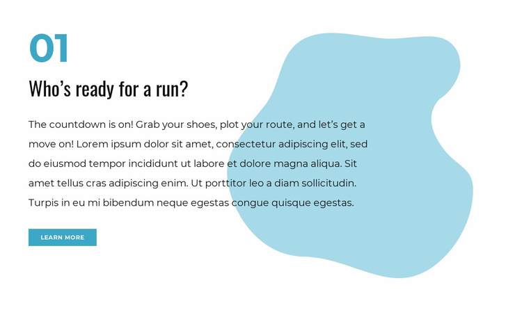 Run to achieve your fitness goal Website Template