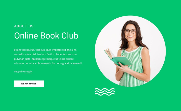 Online book club HTML5 Template
