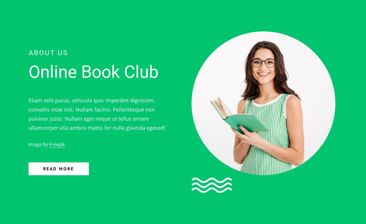 Online book club Template