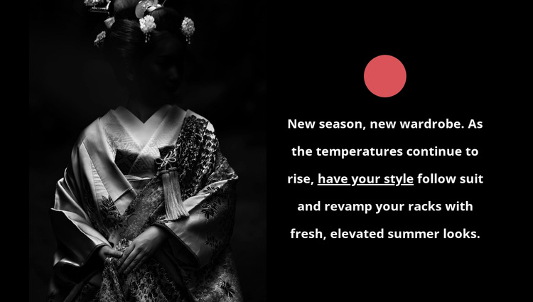 Japanese clothing fashion HTML5 Template