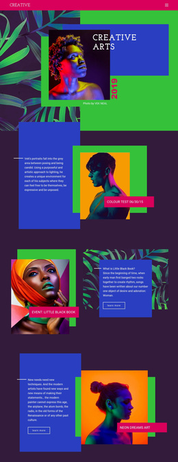 Creative Art Ideas Portfolio Responsive Wordpress Theme