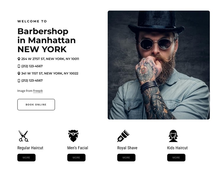 Best barbershop HTML Template