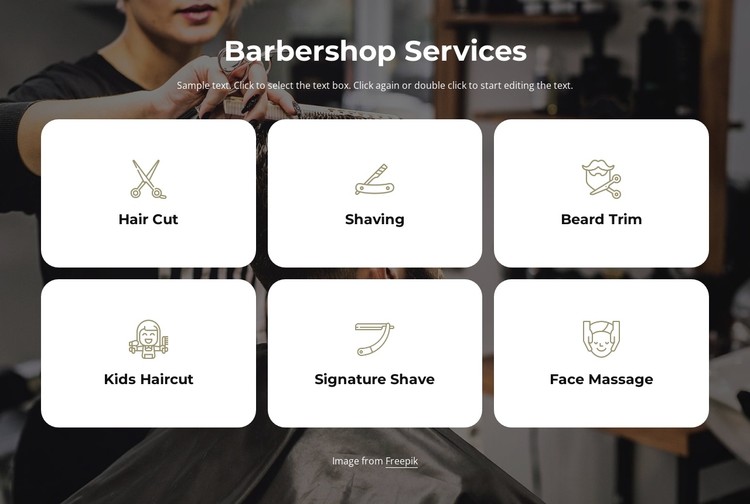 Barbershop services CSS Template