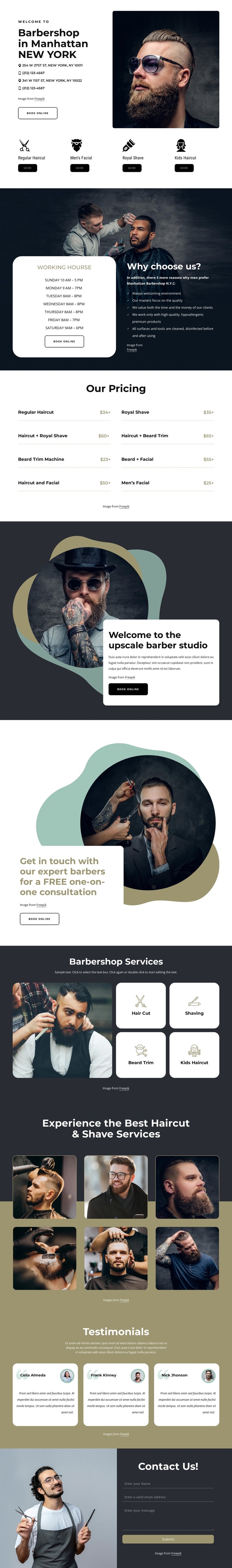 Hight quality grooming services CSS Template
