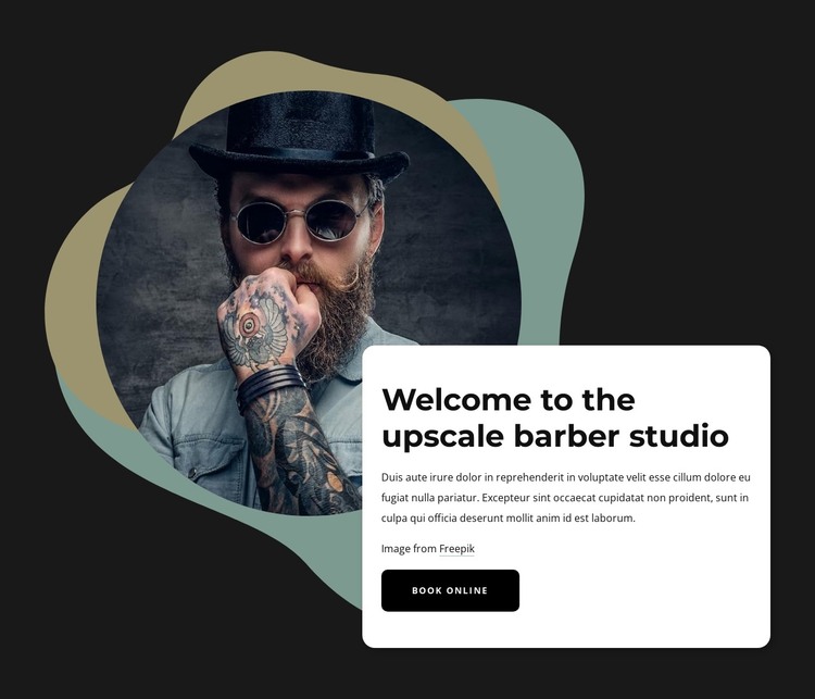 Barber studio HTML Template