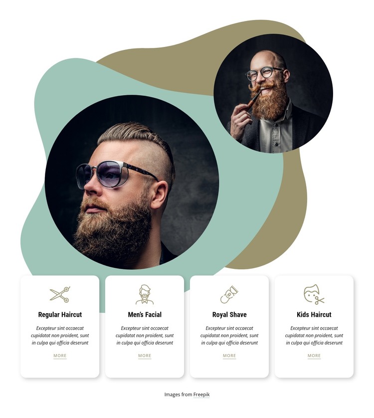 We offer all kinds of barber services HTML Template