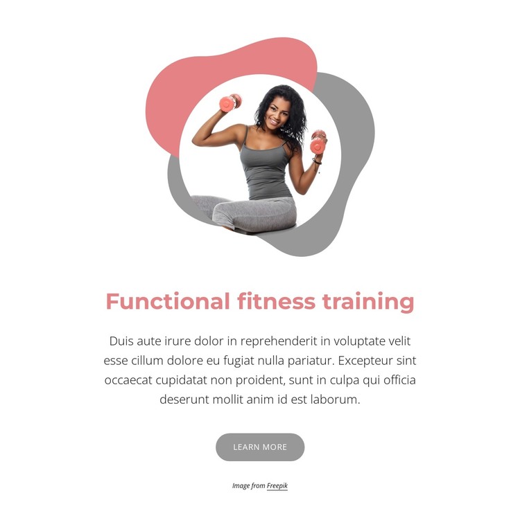 Certified functional training HTML Template