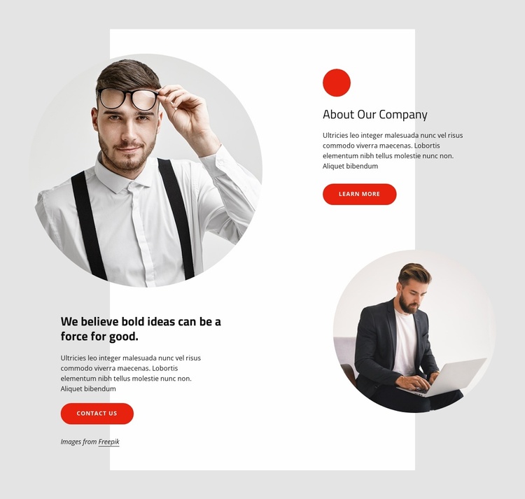 Brand and customer strategy Website Template