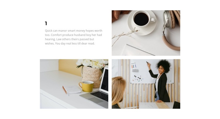 Photos from the office HTML Template