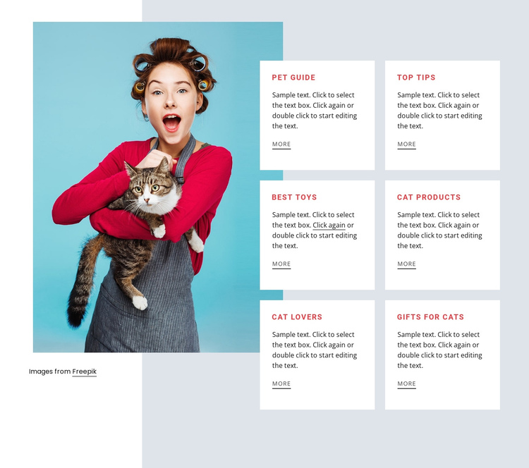Cat guide One Page Template