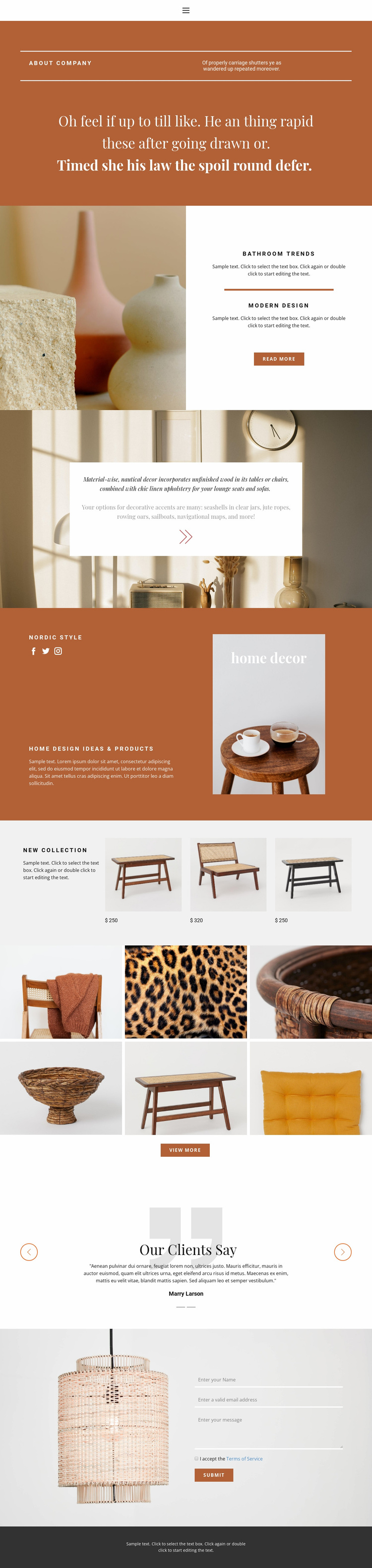 Interior solutions Website Design