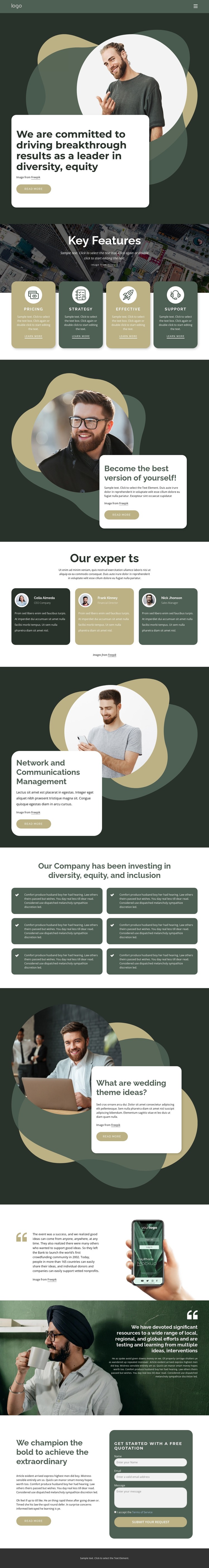 Successful industrial company HTML Template
