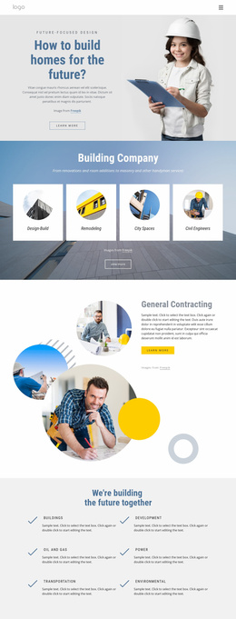 General Contracting Company Friendly Website